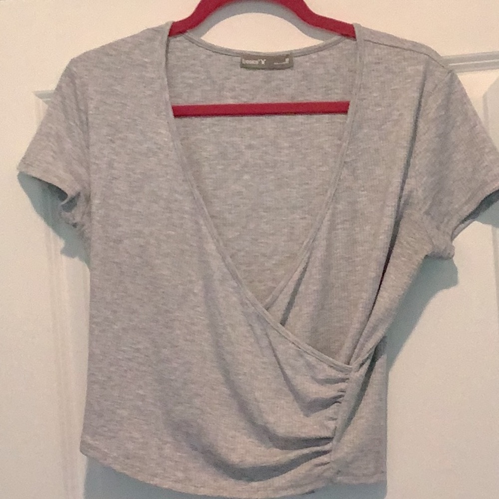 Wrap crop top, size M
